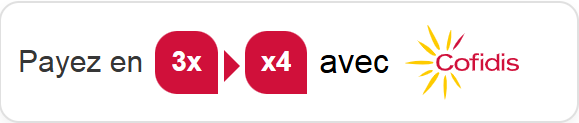 Payez en 3x ou 4x avec Cofidis
